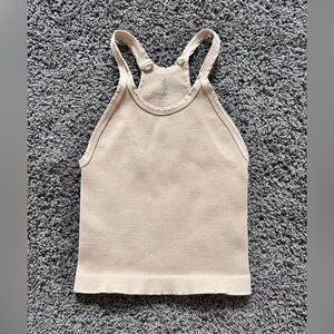 FREE PEOPLE Happiness Runs Long Crop Tank, XS/S